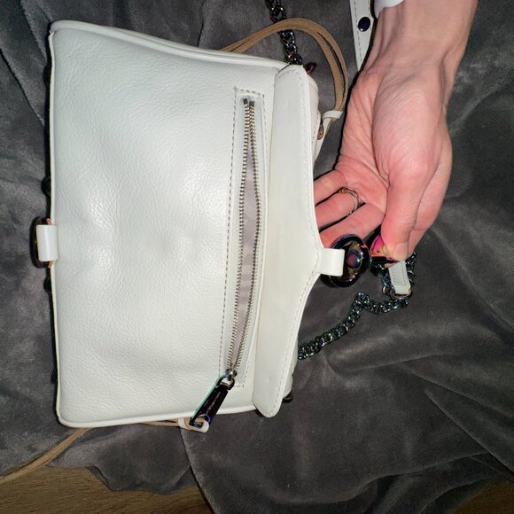 Rebecca Minkoff Women's Mini Mac Cross Body Bag - Bianco - Picture 13 of 13